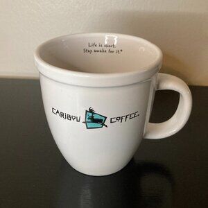 Caribou Coffee "Life Is Short Stay Awake For It" Mug - Collectable Coffee Mug